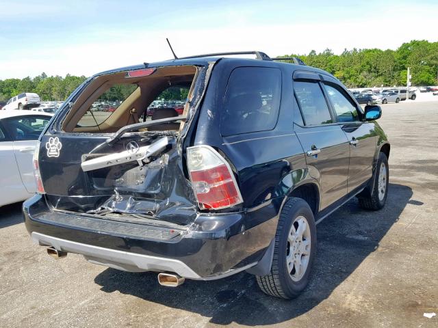 2HNYD18694H520635 - 2004 ACURA MDX TOURIN BLACK photo 4