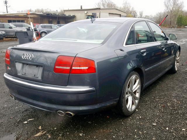 WAUPN94E08N011375 - 2008 AUDI S8 QUATTRO GRAY photo 4