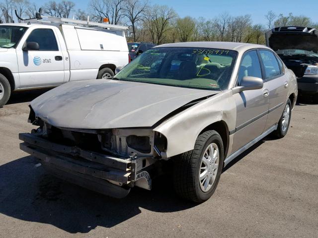 2G1WF52E029357050 - 2002 CHEVROLET IMPALA GRAY photo 2