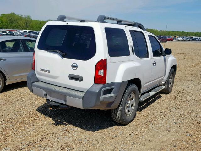 5N1AN08U69C510521 - 2009 NISSAN XTERRA X WHITE photo 4