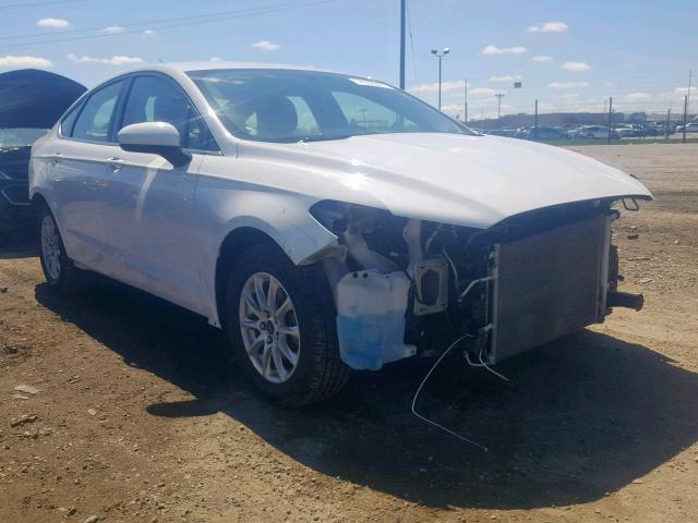 3FA6P0G73HR122975 - 2017 FORD FUSION S WHITE photo 1