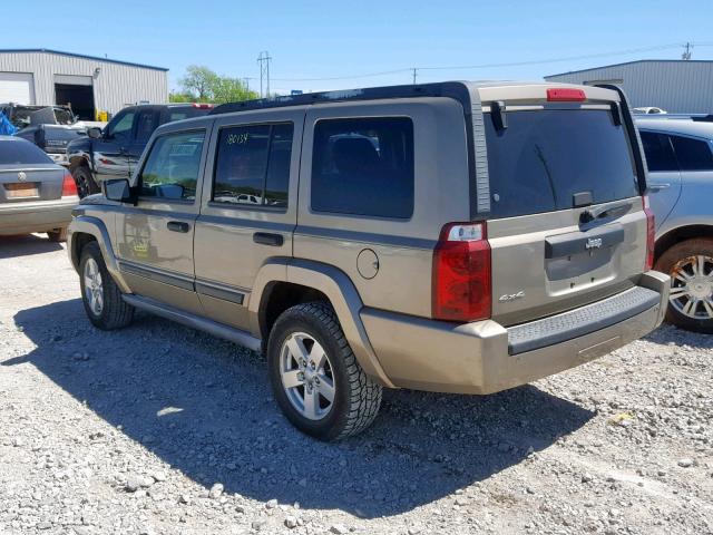 1J8HG48K06C173450 - 2006 JEEP COMMANDER GOLD photo 3