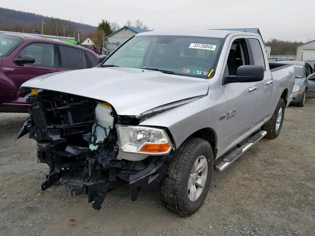 1C6RR7GT8JS106456 - 2018 RAM 1500 SLT SILVER photo 2