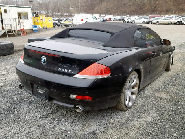 WBAEK73455B260961 - 2005 BMW 645 CI AUT BLACK photo 4