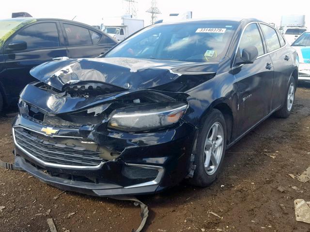 1G1ZB5ST4GF205956 - 2016 CHEVROLET MALIBU LS შავი ფოტო 2