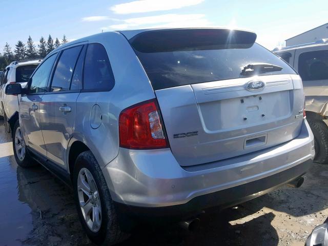 2FMDK3J91DBA91855 - 2013 FORD EDGE SEL SILVER photo 3