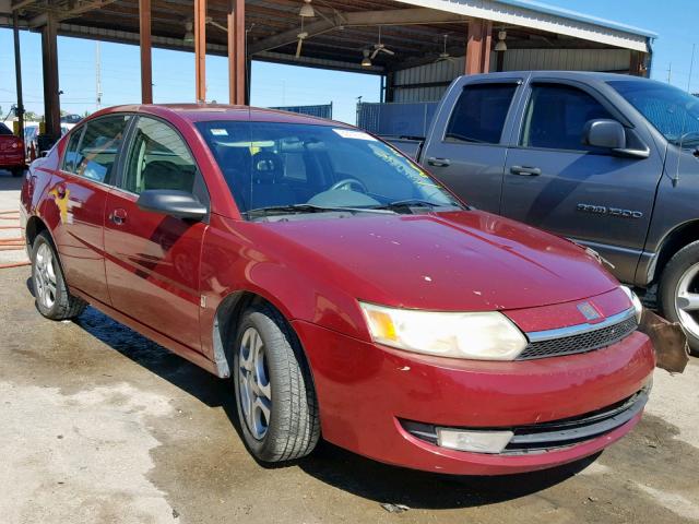 1G8AL52FX4Z147335 - 2004 SATURN ION LEVEL BURGUNDY photo 1