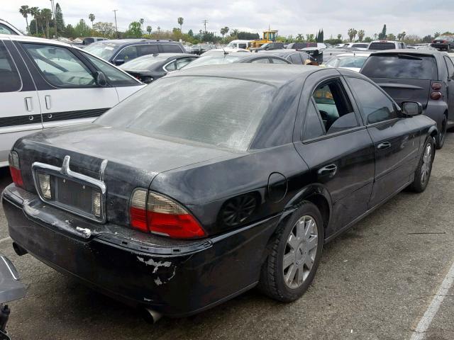 1LNHM87A84Y637550 - 2004 LINCOLN LS BLACK photo 4