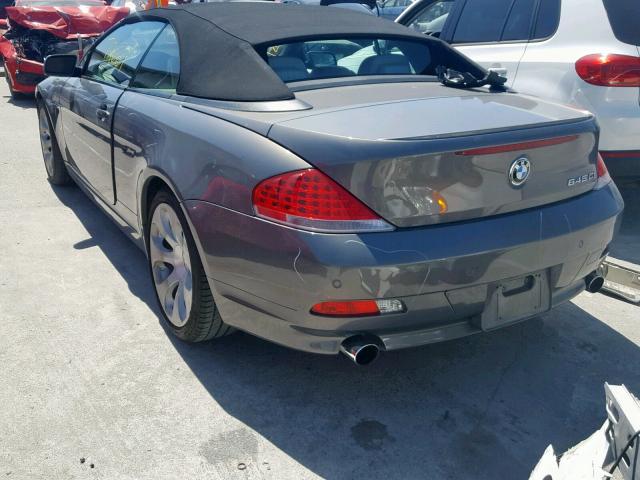 WBAEK73495B326928 - 2005 BMW 645 CI AUT SILVER photo 3