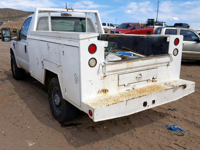 1FTWF31R38ED69828 - 2008 FORD F350 SRW S WHITE photo 3