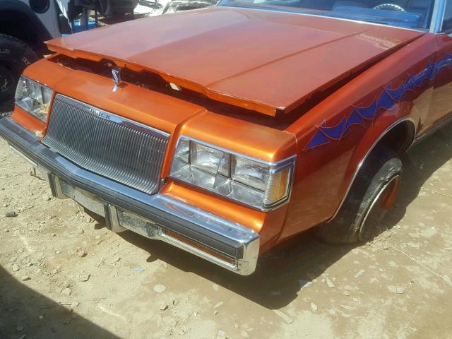 1G4AM47A6EH520481 - 1984 BUICK REGAL LIMI TWO TONE photo 10