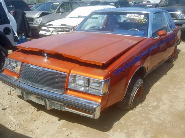 1G4AM47A6EH520481 - 1984 BUICK REGAL LIMI TWO TONE photo 2