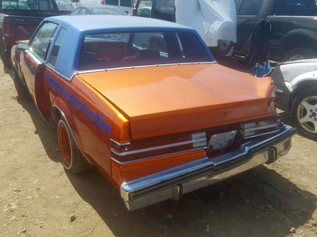 1G4AM47A6EH520481 - 1984 BUICK REGAL LIMI TWO TONE photo 3