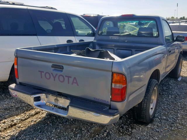 4TANL42N2VZ317998 - 1997 TOYOTA TACOMA GRAY photo 4