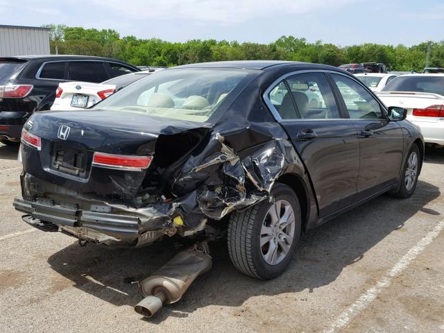 1HGCP2F42BA142833 - 2011 HONDA ACCORD LXP BLACK photo 4