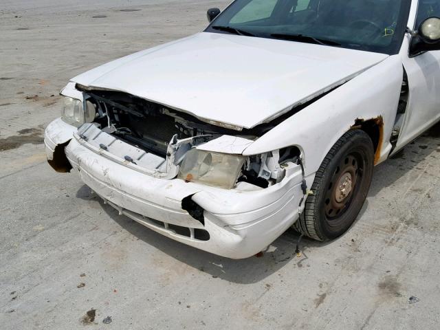 2FAHP71V69X132461 - 2009 FORD CROWN VICT WHITE photo 9