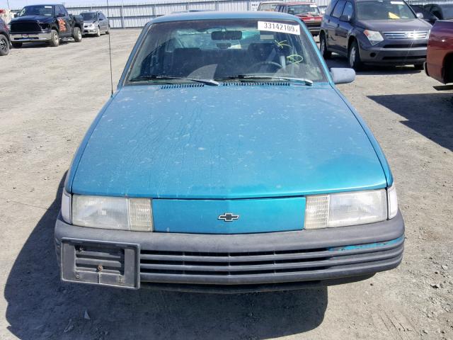 1G1JC5440R7195939 - 1994 CHEVROLET CAVALIER V TEAL photo 9