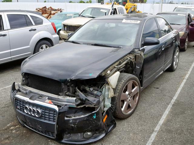 WAUBF78E07A017785 - 2007 AUDI A4 S-LINE BLACK photo 2