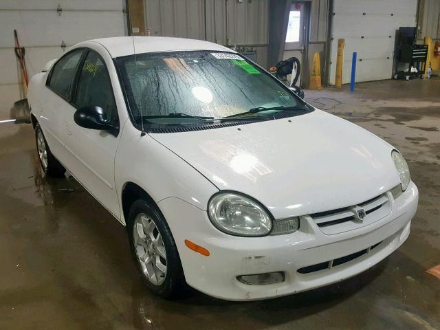 1B3ES56C32D604735 - 2002 DODGE NEON ES WHITE photo 1