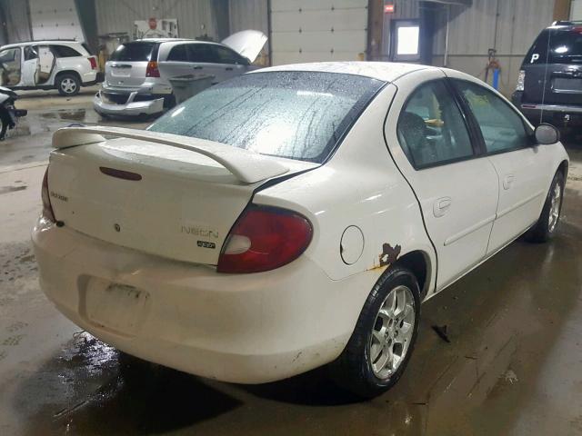 1B3ES56C32D604735 - 2002 DODGE NEON ES WHITE photo 4