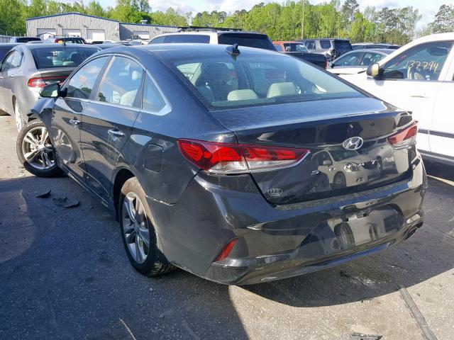 5NPE34AF5JH617163 - 2018 HYUNDAI SONATA SPO BLACK photo 3