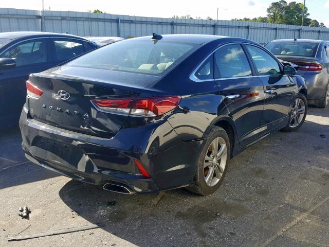 5NPE34AF5JH617163 - 2018 HYUNDAI SONATA SPO BLACK photo 4