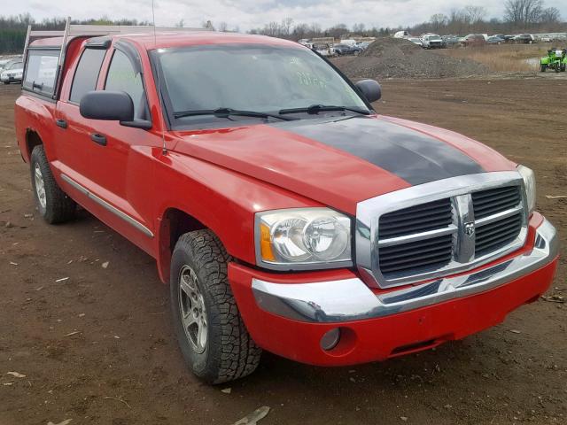 1D7HW58N06S665238 - 2006 DODGE DAKOTA QUA RED photo 1