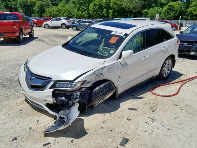 5J8TB3H53GL001565 - 2016 ACURA RDX TECHNO WHITE photo 2