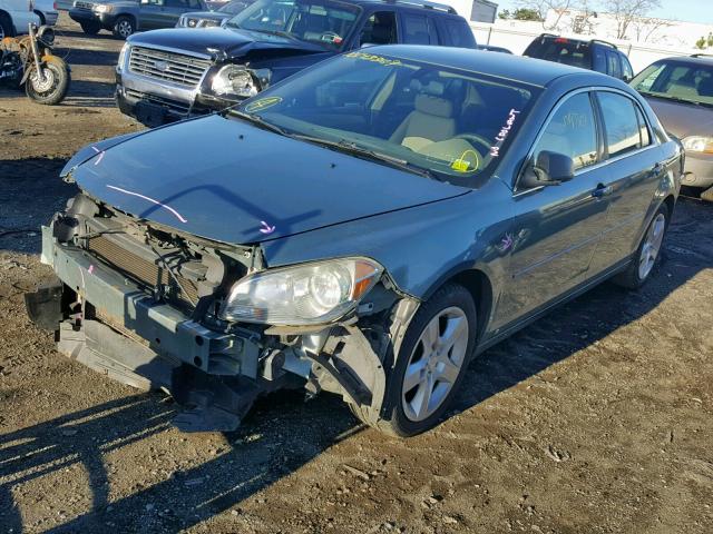 1G1ZG57B894220833 - 2009 CHEVROLET MALIBU LS GRAY photo 2