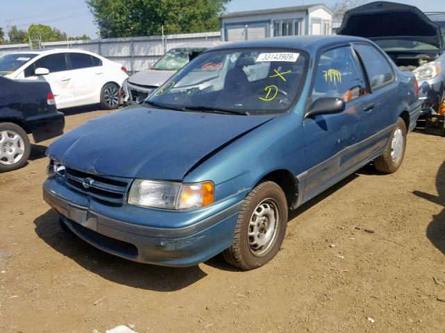 JT2EL43S5P0339101 - 1993 TOYOTA TERCEL DX GREEN photo 2