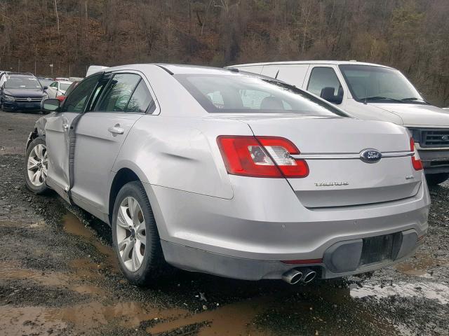 1FAHP2EW0AG163026 - 2010 FORD TAURUS SEL SILVER photo 3