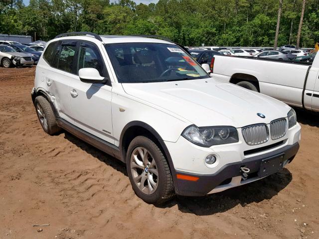 WBXPC9C49AWJ35178 - 2010 BMW X3 XDRIVE3 WHITE photo 1