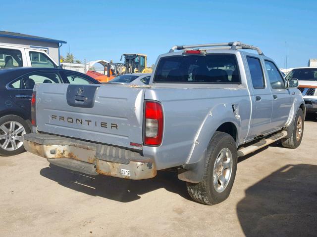 1N6MD29X32C346009 - 2002 NISSAN FRONTIER C SILVER photo 4