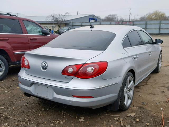 WVWHN7AN7BE718884 - 2011 VOLKSWAGEN CC LUXURY SILVER photo 4