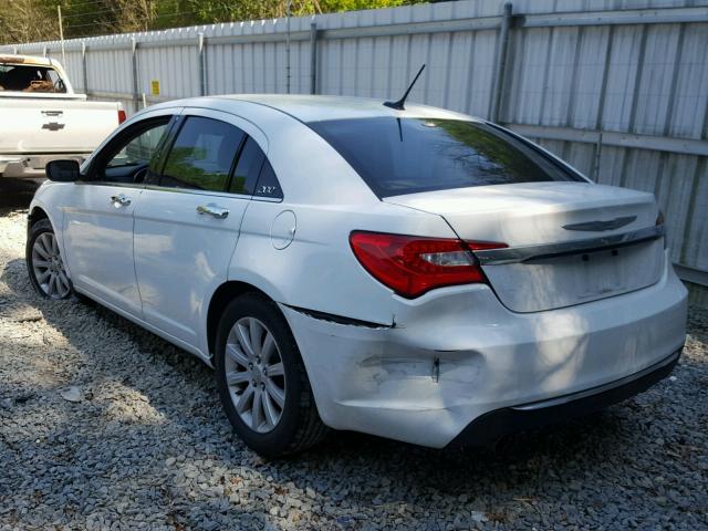 1C3CCBCG9EN186404 - 2014 CHRYSLER 200 LIMITE WHITE photo 3