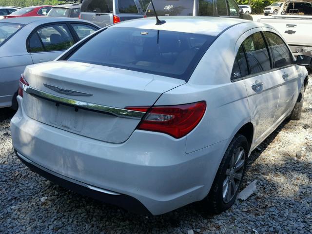 1C3CCBCG9EN186404 - 2014 CHRYSLER 200 LIMITE WHITE photo 4