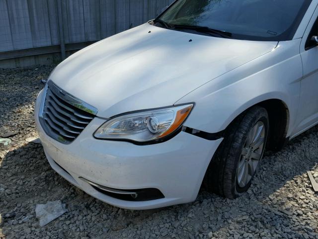 1C3CCBCG9EN186404 - 2014 CHRYSLER 200 LIMITE WHITE photo 9