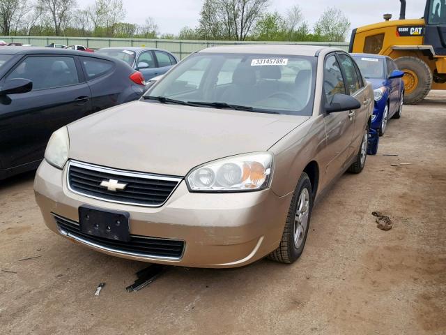 1G1ZS57F57F125035 - 2007 CHEVROLET MALIBU LS GOLD photo 2