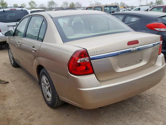 1G1ZS57F57F125035 - 2007 CHEVROLET MALIBU LS GOLD photo 3