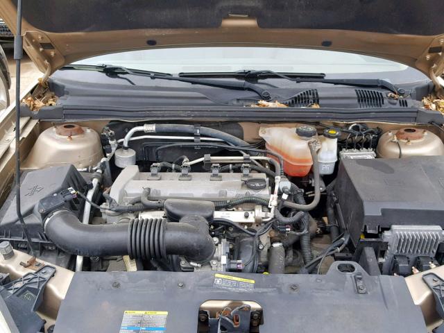 1G1ZS57F57F125035 - 2007 CHEVROLET MALIBU LS GOLD photo 7