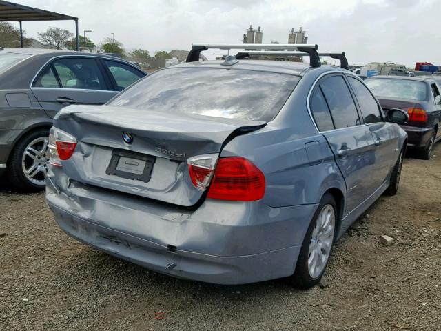 WBAVD33596KV59348 - 2006 BMW 330 XI BLUE photo 4