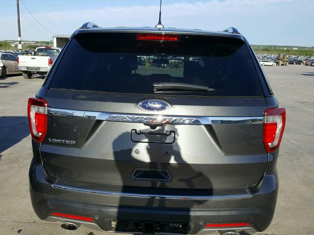 1FM5K7F87KGA17311 - 2019 FORD EXPLORER L GRAY photo 10