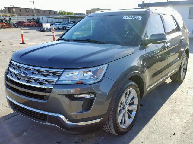 1FM5K7F87KGA17311 - 2019 FORD EXPLORER L GRAY photo 2