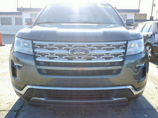 1FM5K7F87KGA17311 - 2019 FORD EXPLORER L GRAY photo 9