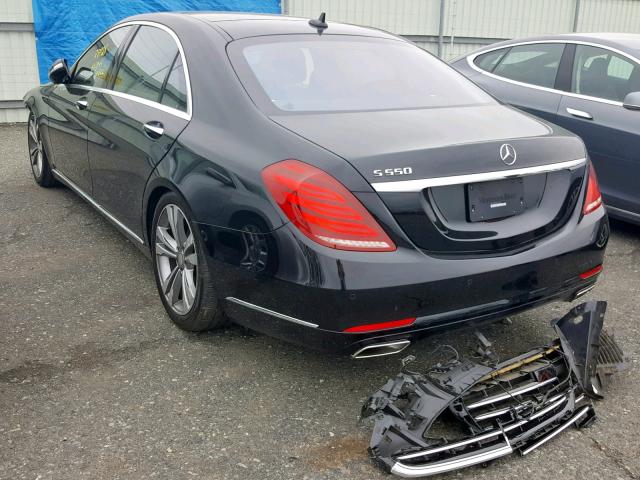 WDDUG8CB2FA180132 - 2015 MERCEDES-BENZ S 550 BLACK photo 3