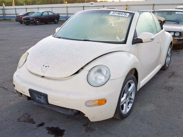 3VWCD31Y45M315022 - 2005 VOLKSWAGEN NEW BEETLE 奶油色 照片 2