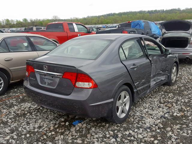 19XFA1F60AE017737 - 2010 HONDA CIVIC LX-S GRAY photo 4