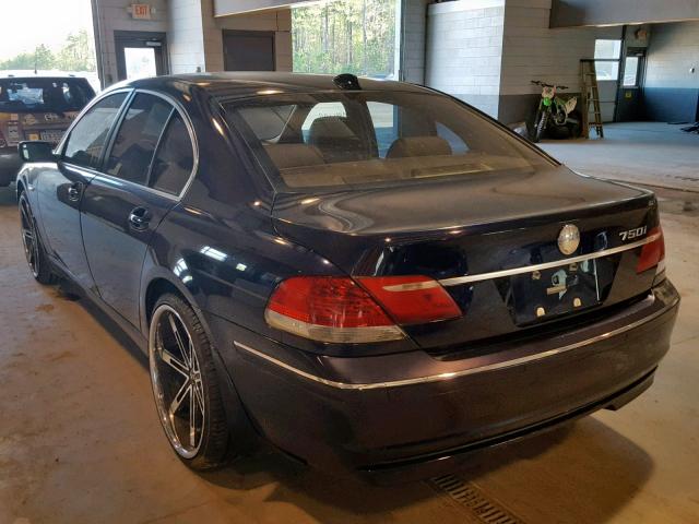 WBAHL83526DT01951 - 2006 BMW 750 I BLUE photo 3