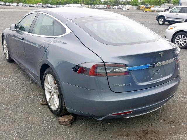 5YJSA1S16EFP33678 - 2014 TESLA MODEL S GRAY photo 3