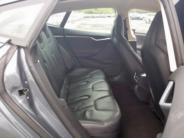5YJSA1S16EFP33678 - 2014 TESLA MODEL S GRAY photo 6